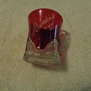 ANTIQUE EDWARDIAN VICTORIAN STEAMPUNK 1904 GLASS MUG